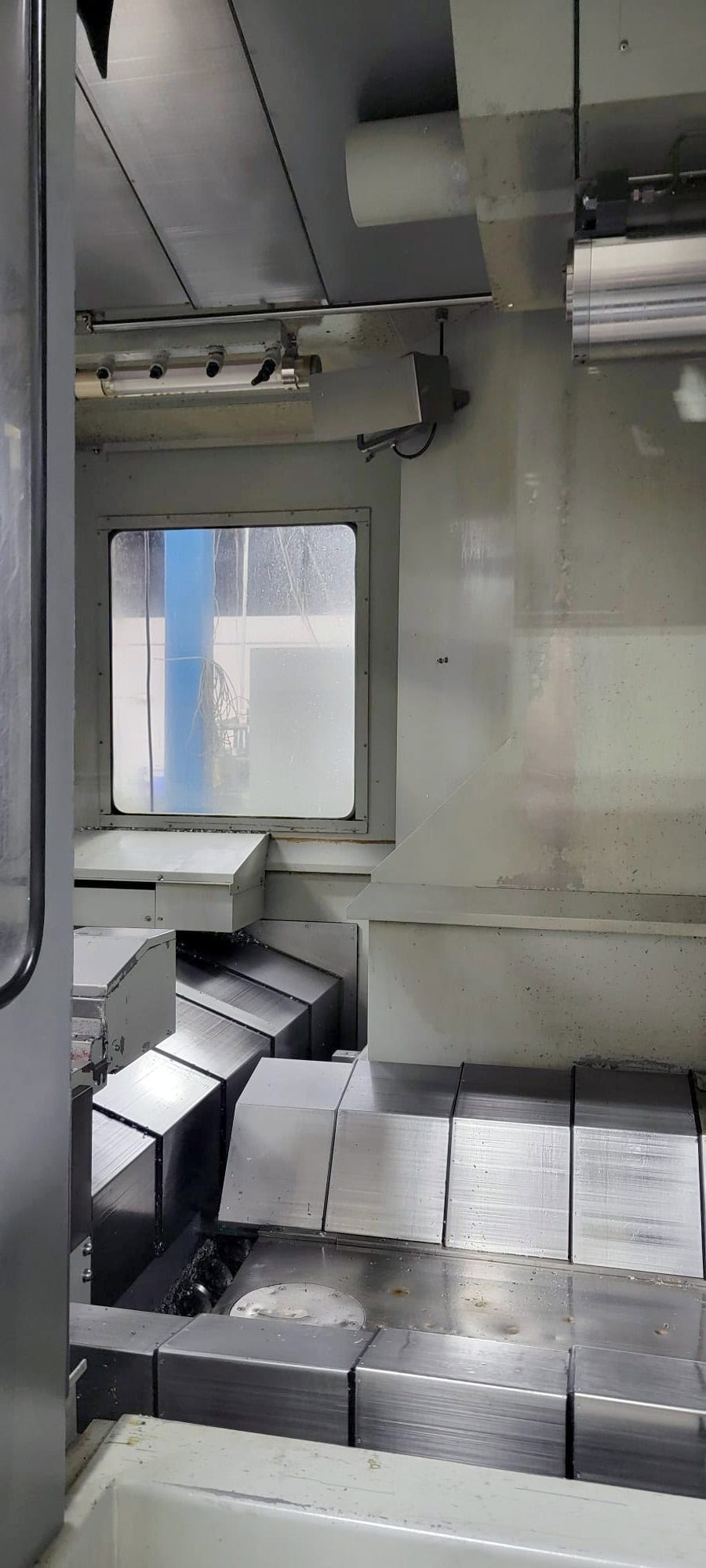 Hyundai Wia KH80G 800mm HMC, 2007 - 1000 PSI Coolant Thru Spindle, Cat 50, 80 ATC, Chip Conveyor, 32" Pallet - Image 5