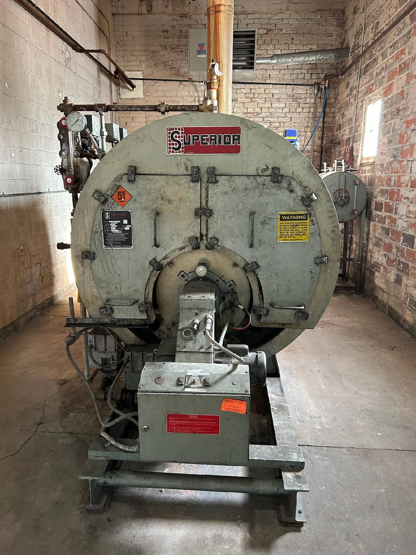 40 HP Superior Mohawk Natural Gas Boiler, 1985