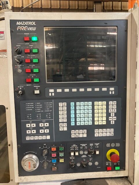 1300 Watt Mazak Super Turbo x510 CO2 5'x10' Laser, 2008 - Image 2