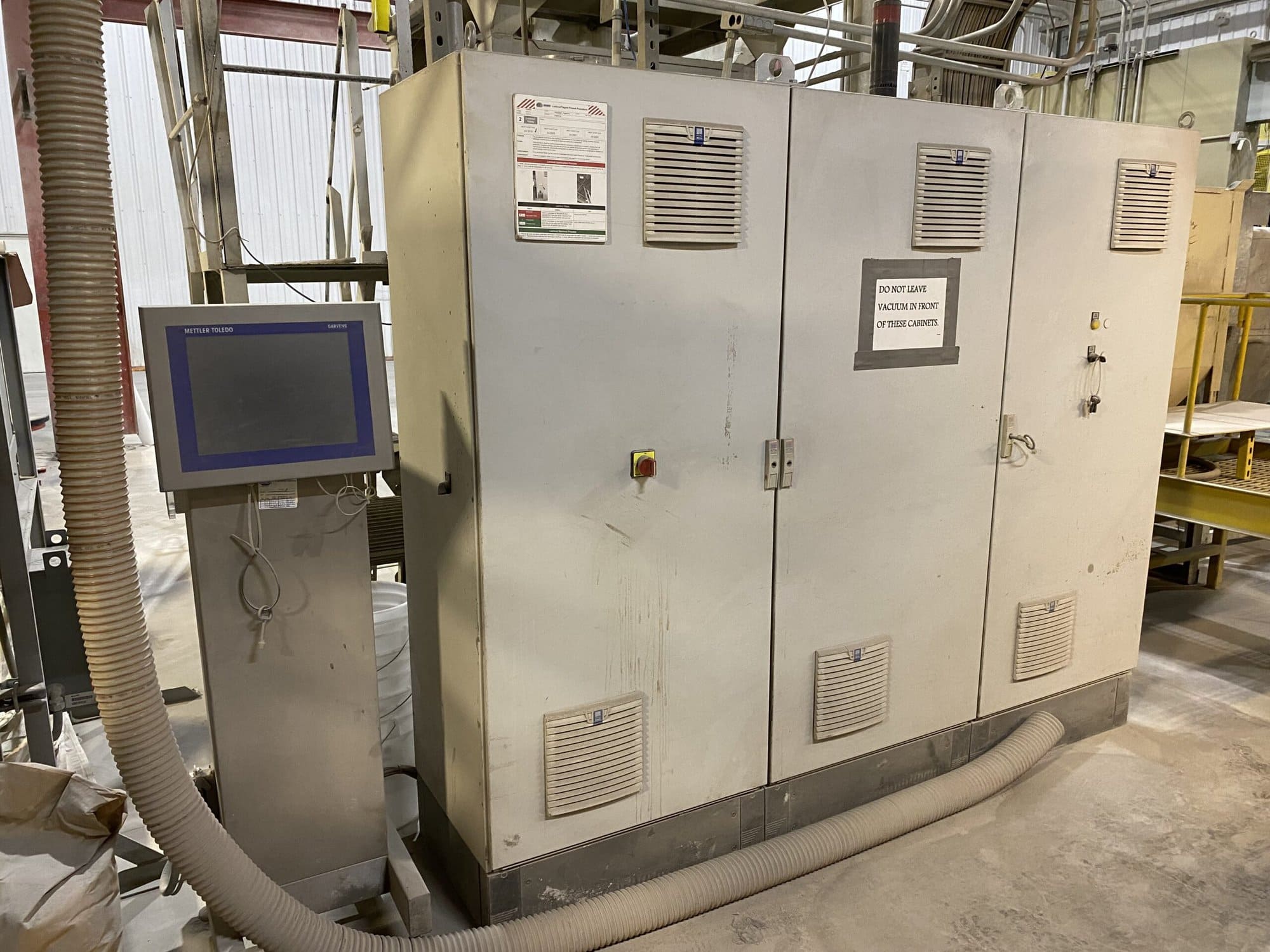 Fawema 10 Pound Cement Paper Bag Packaging Line, 1997 with Mollers PFS Palletizer, 2006 - Can be Inspected Under Power - Image 10