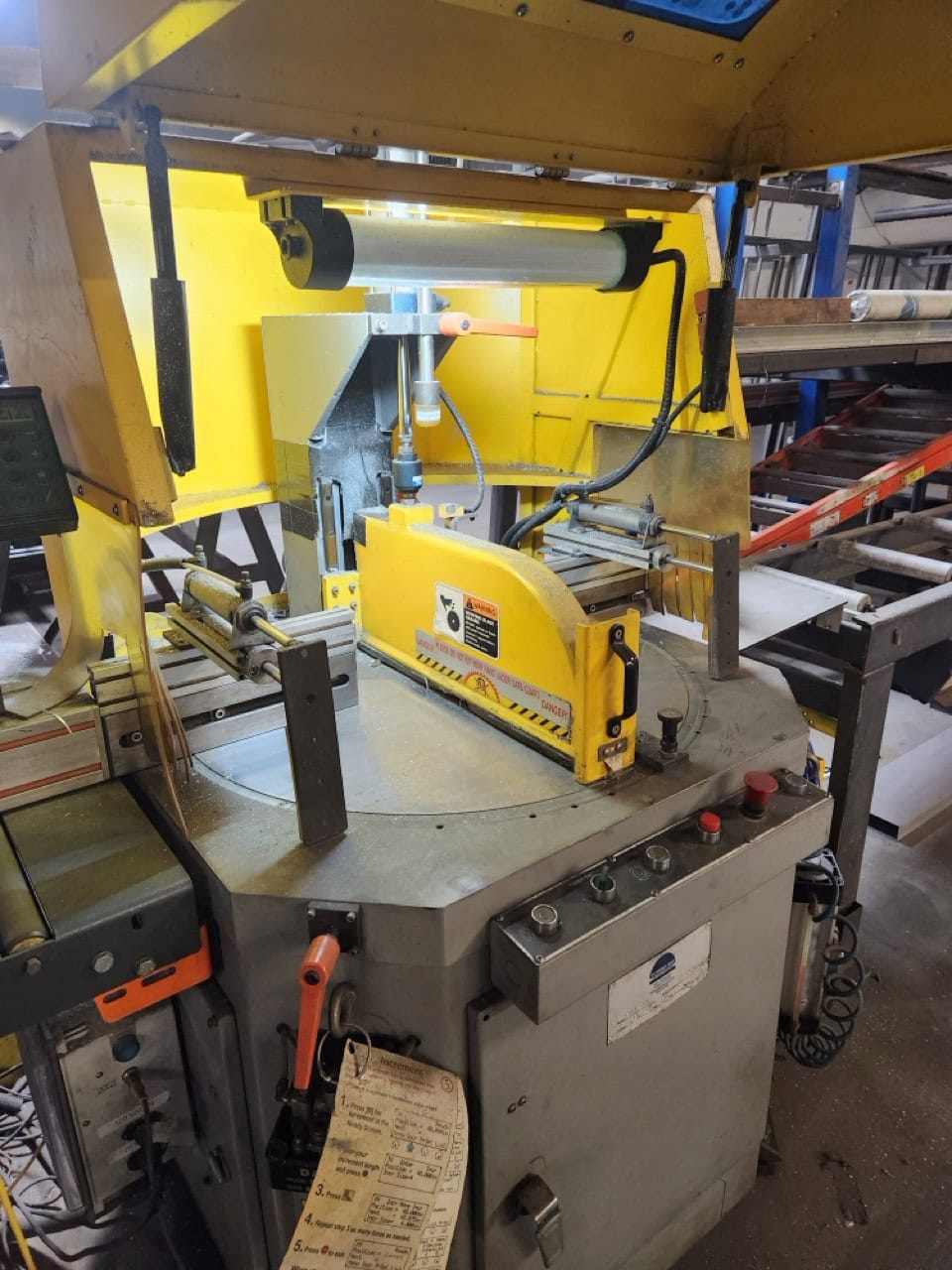 Pat Mooney PMI-20 Auto Miter Upcut Saw, 2013 -TigerStop TS24 Automatic Pusher & Stop Gauge - Image 2