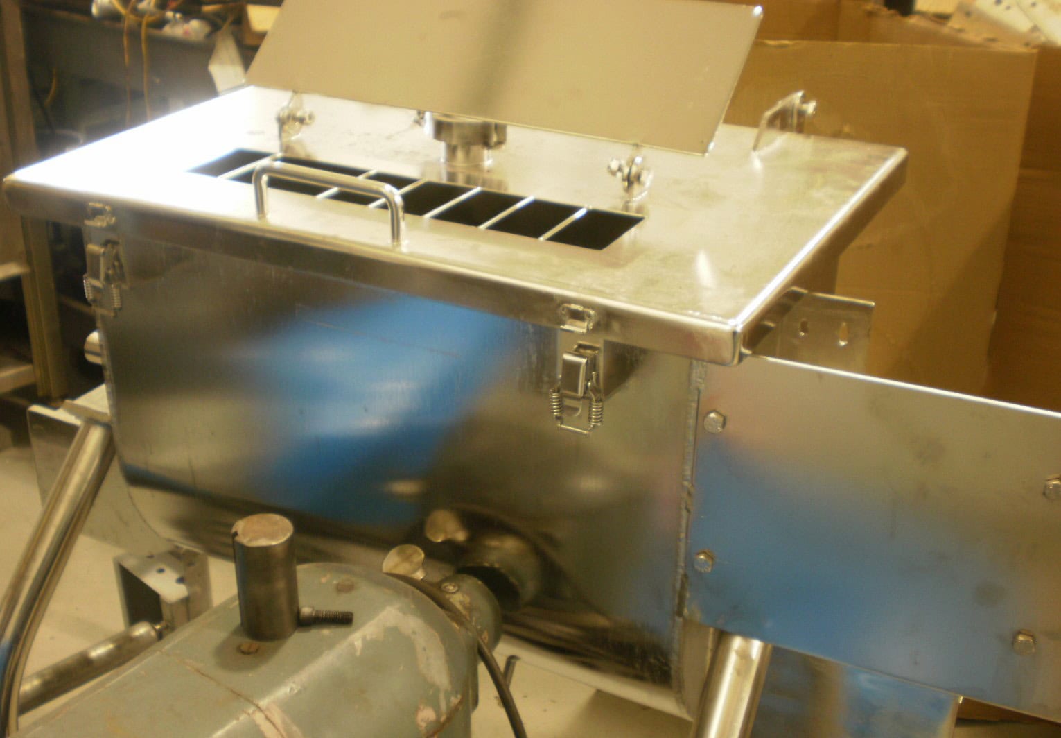 2 Cubic foot Stainless steel Double Ribbon Blender - Unused 1HP Motor & Gearbox 120v, Full Rebuilt Electronics. - Image 8