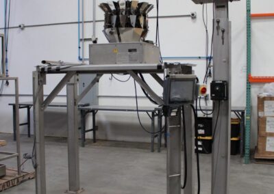eriez hs66 vibratory feeder with ishida ccw-rvi214w-1s multi-head weigher