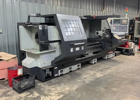 Ganesh GT-3080 BB CNC Lathe, 2015 - 10" Big Bore, Fanuc Oi-TD Control, Chip Conveyor, Programmable Tailstock