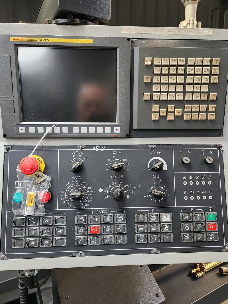 Ganesh GT-3080 BB CNC Lathe, 2015 - 10" Big Bore, Fanuc Oi-TD Control, Chip Conveyor, Programmable Tailstock - Image 4