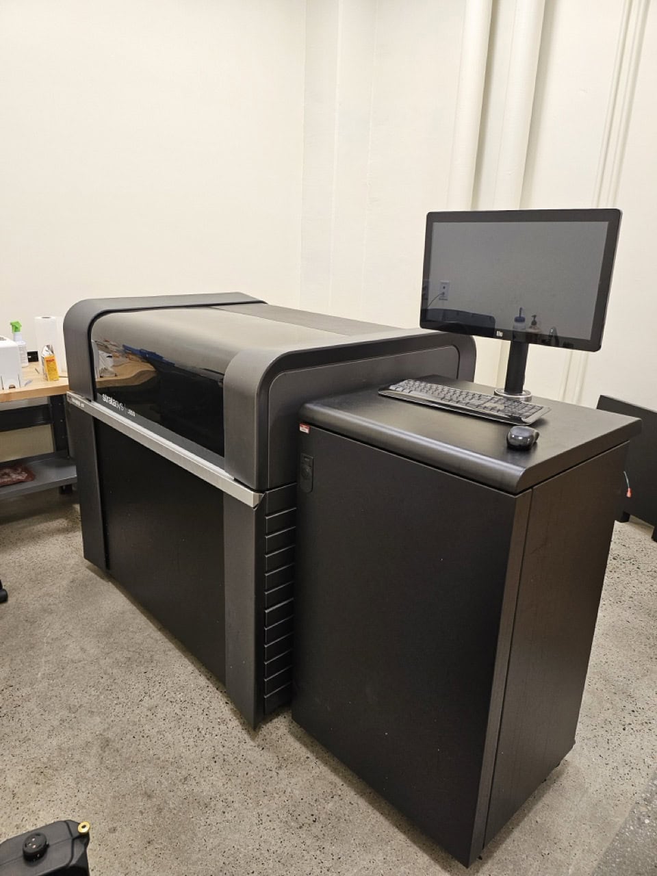Stratasys P750K-1 3D Printer w/SCA 3600 Cleaning System, Extra Resins, Printer Heads. 2016
