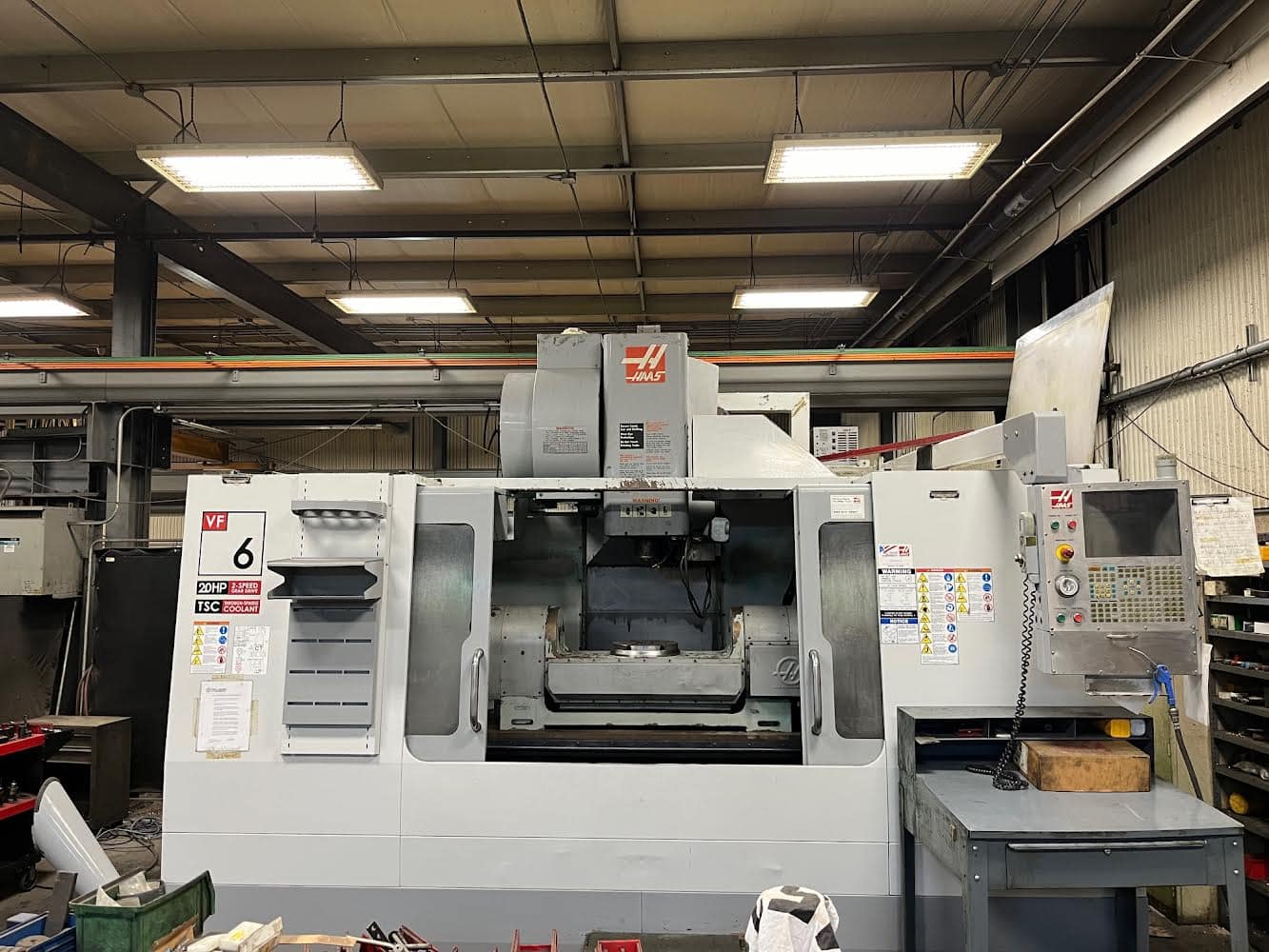Haas VF-6B/40 CNC VMC, 2006 - TR310 Dual-Axis Trunnion Rotary Table