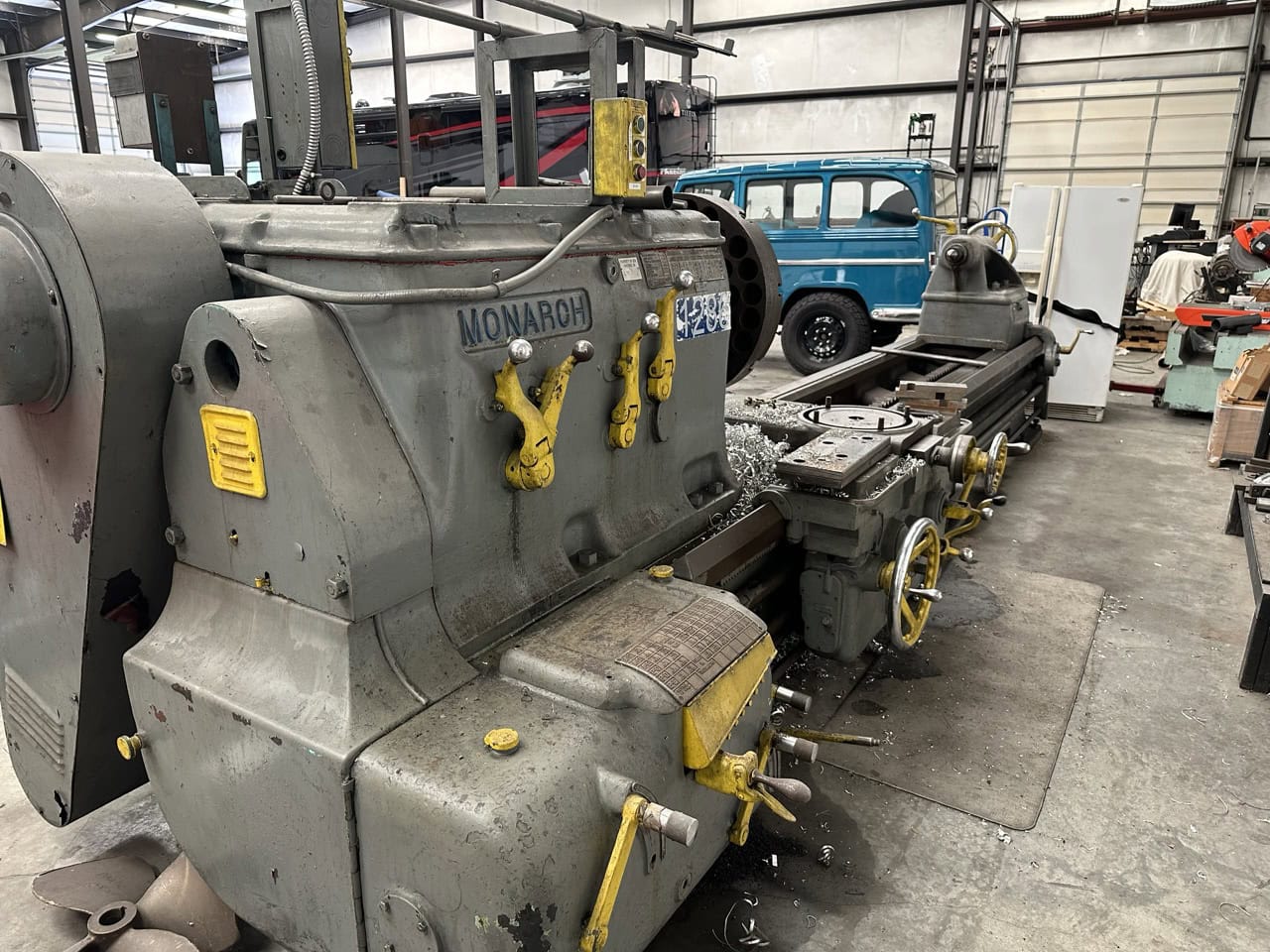 44.5" x 132" Monarch NN Engine Lathe, 1940 - 24" Chuck
