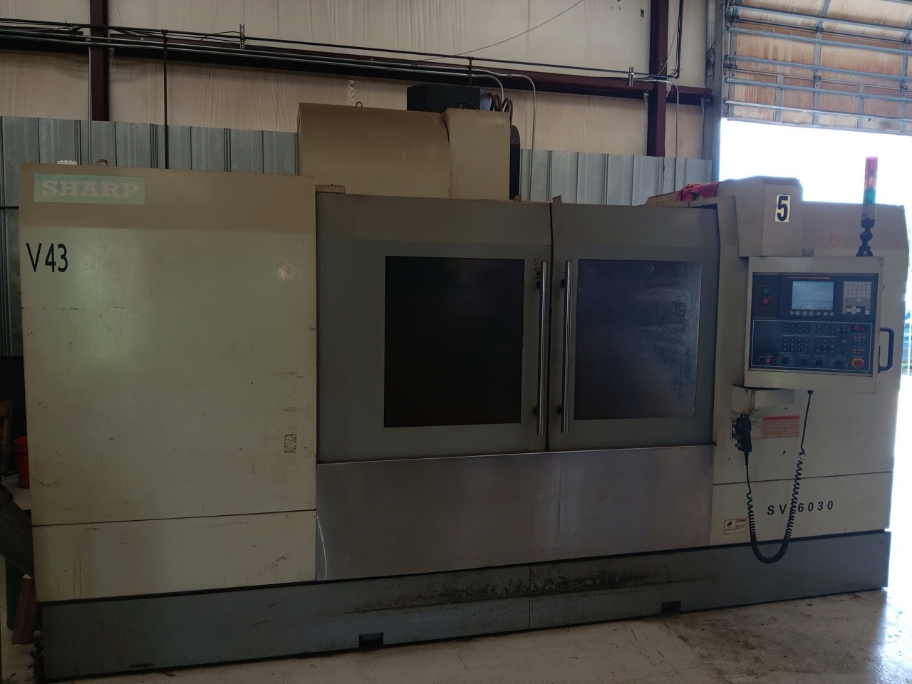 Sharp SV-6030, VMC, 2008 - w/ 4th Axis Rotary, CTS, 10,000 RPM Spindle, Box Way Machine, Under Power Inspection Ready