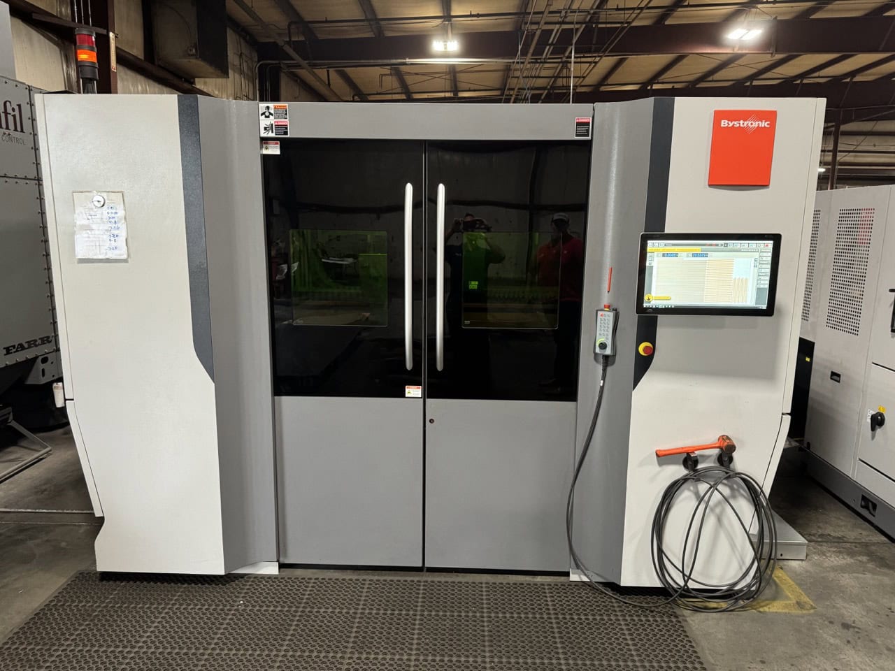 10,000 Watt Bystronic BySmart 3015 Fiber Laser, 2021 - W/ByTrans Extended Automation - Load Unload System , 5'x10' Table