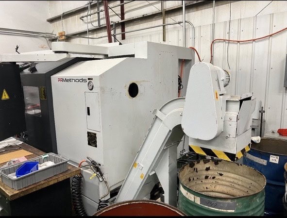 Feeler FT-250 CNC Lathe, 2013 - Tailstock, Chip Conveyor, Steady Rest Included
