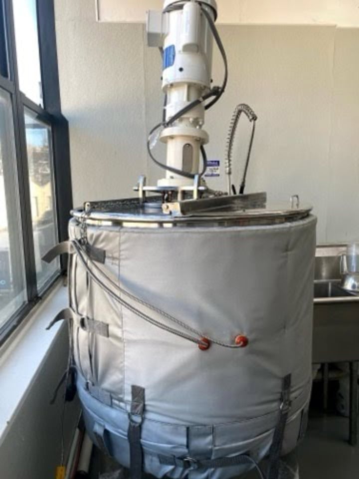 60 Gallon Stainless Steel Mixing Kettle with Heat Blanket - Image 2