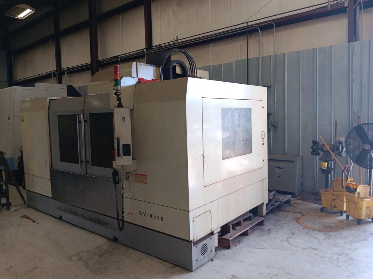 Sharp SV-6030, VMC, 2008 - w/ 4th Axis Rotary, CTS, 10,000 RPM Spindle, Box Way Machine, Under Power Inspection Ready - Image 2