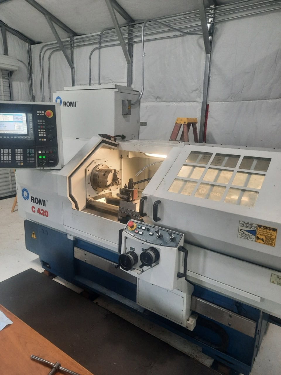 Romi C420 CNC Lathe, 2007 - Tailstock, Rigid Tapping