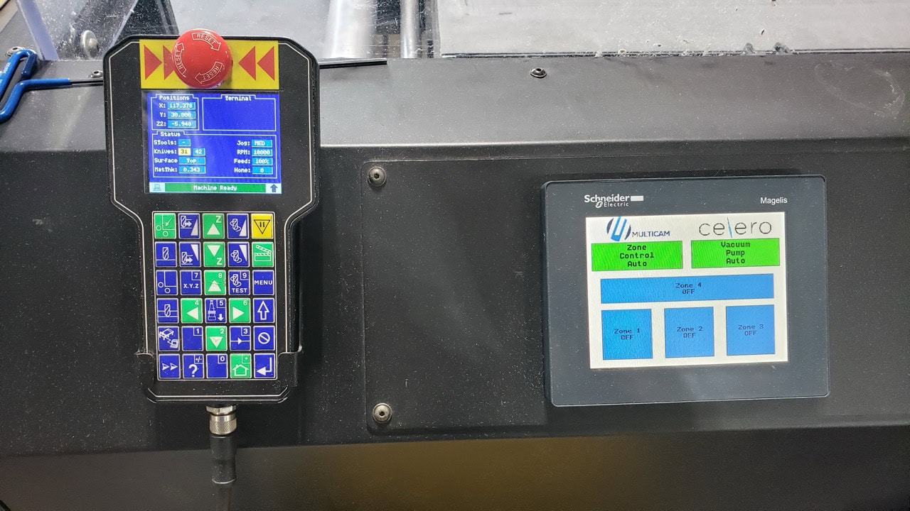 Multicam Celero,7153c, 60" x 120" Cutter/Router, 2019 - Under Power, Ready For Inspection - Image 7
