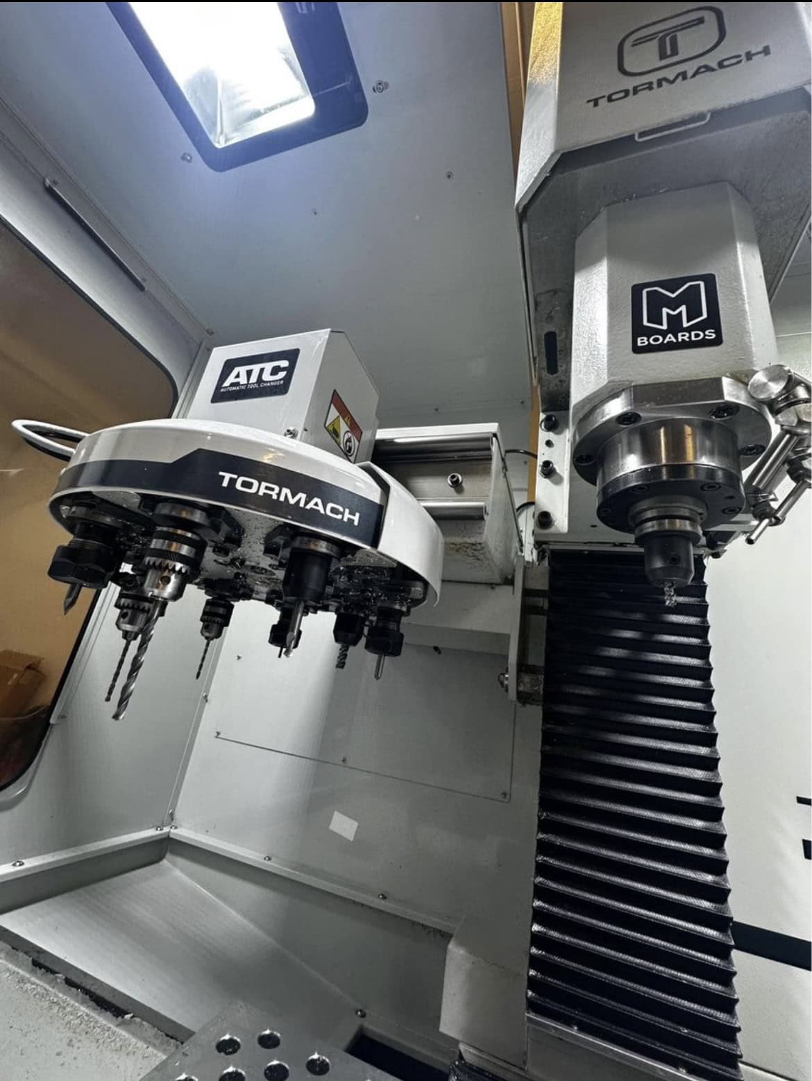 Tormach 770M CNC Mill, 2022 - Low Hours, 10 Pocket ATC, Path Pilot Computer, Lift Kit, Saunders Fixture Plate, 2.5" Fly Cutter, Haimer 3D Edge Finisher, Coolant Tank & Pump, Tons of Tooling - Image 3