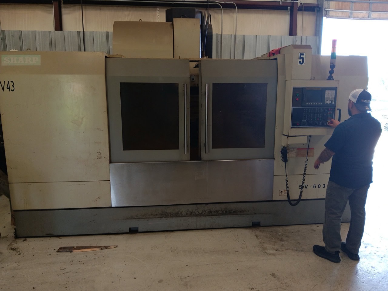 Sharp SV-6030, VMC, 2008 - w/ 4th Axis Rotary, CTS, 10,000 RPM Spindle, Box Way Machine, Under Power Inspection Ready - Image 4