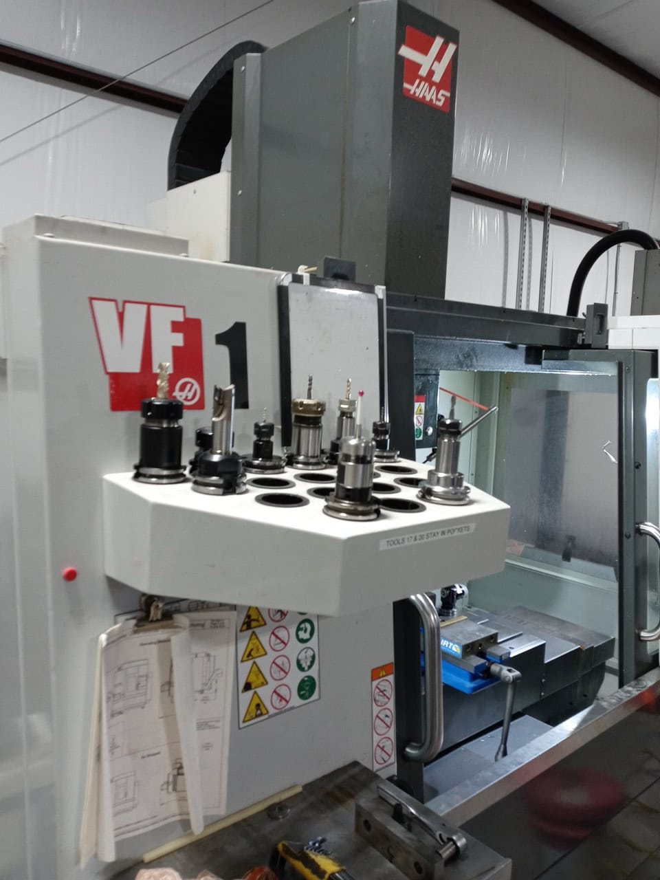 Haas VF-1 VMC, 2018 - Chip Auger, Probe - Image 4