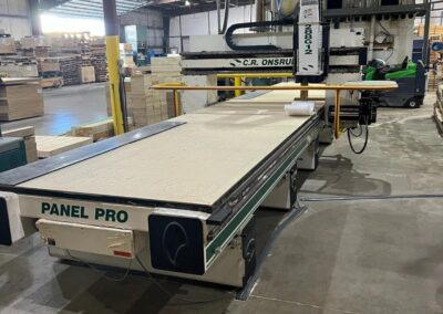 5ft x 29ft cr onsrud 288g12 panel pro router with dekker vacuum pump 2009