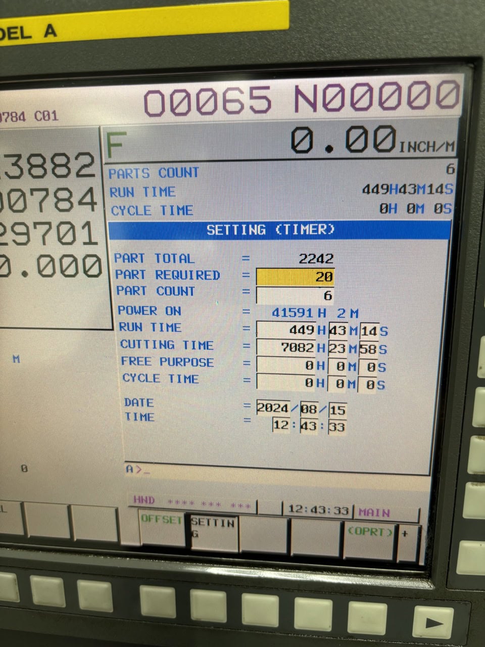 Tsugami S206 CNC Swiss Screw Machine, 2010 - Bar Feeder, Mist Collector, Live Tools - Image 8