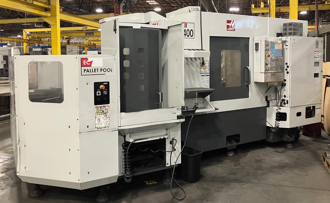 Haas EC-400-PP HMC, 2012 - 6 Station Pallet Pool, 70 Tool ATC, Renishaw Probe