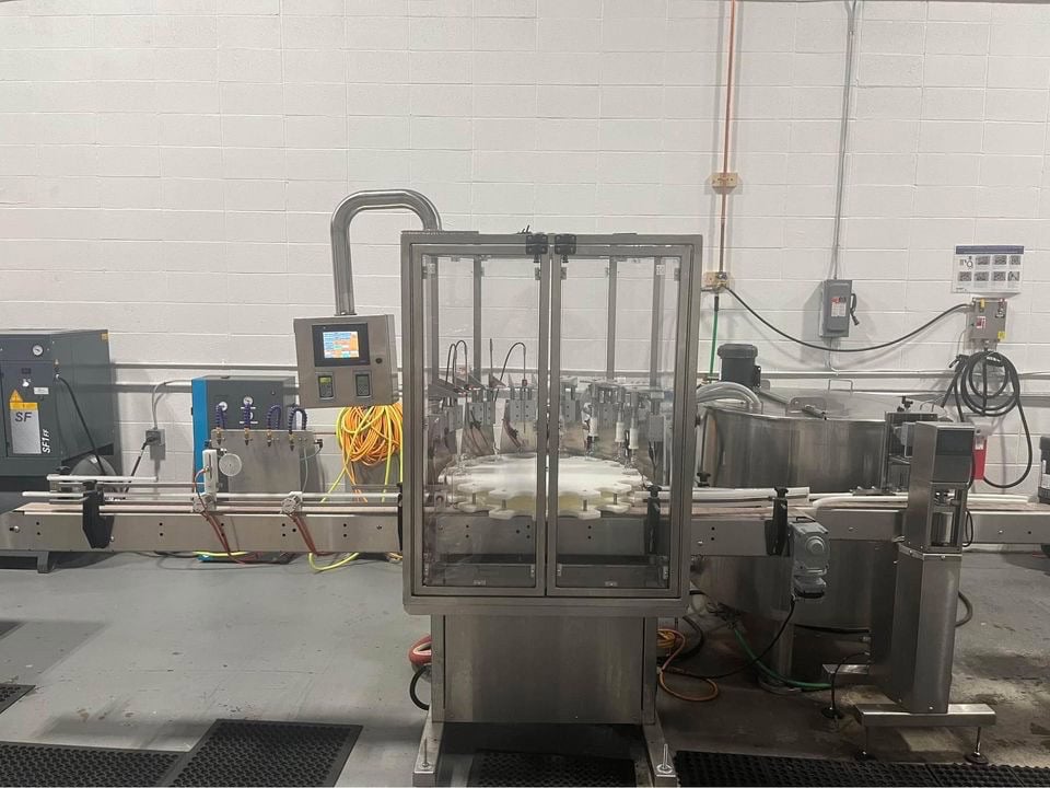 Diamond Process Equipment Filler with Nitrogen Purge and Batch Pasteurizing Mixing Tank and Accumulation, 2021