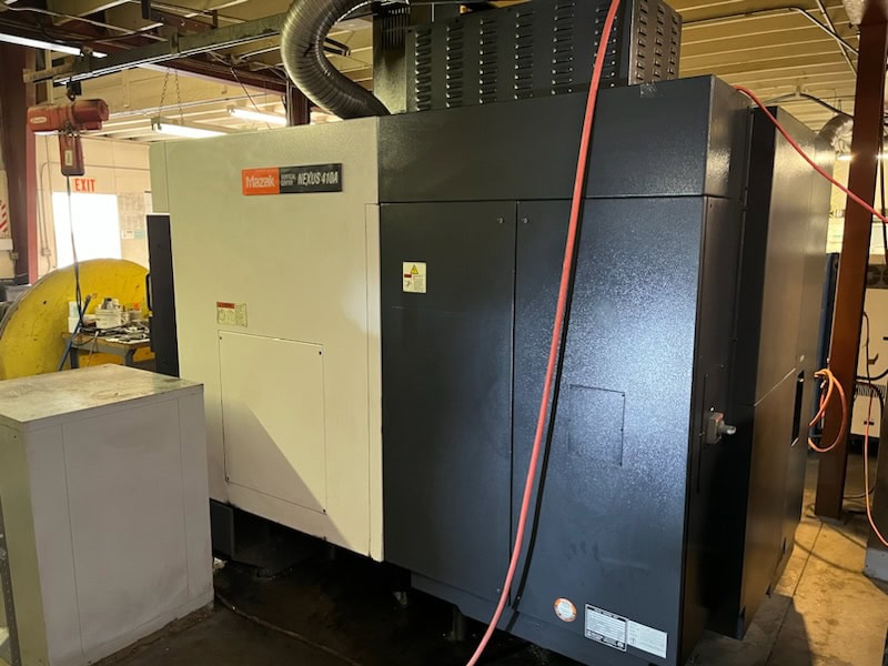 Mazak Nexus 410A VMC, 2006 - 4th Axis Rotary, Through Spindle Coolant, Tooling, Chip Auger, Tool Probe, Low Hours - Image 10