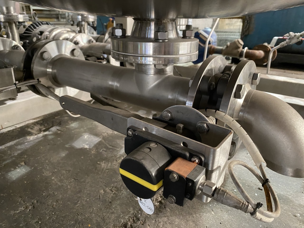 800 Gallon Stainless Steel CIP Tank Skid- Straight Side Height 88" Diameter 52" - Image 7