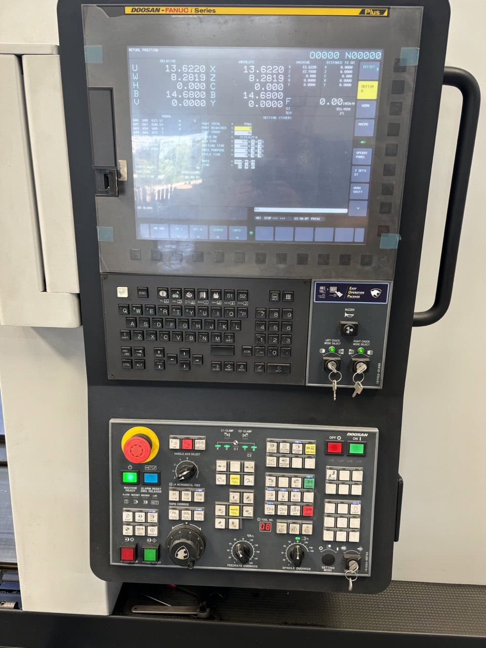Doosan Lynx 2100 LSYA CNC Lathe, 2021 -LNS Barfeed, Y-axis, C-Axis Sub-Spindle - Image 7