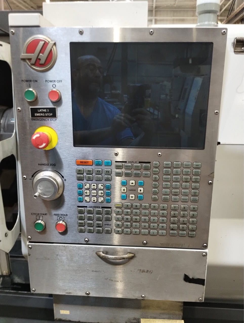 Haas ST-20 CNC Lathe, 2014 - Chip Conveyor, 8" Chuck, Light Curtains, Tailstock - Image 5