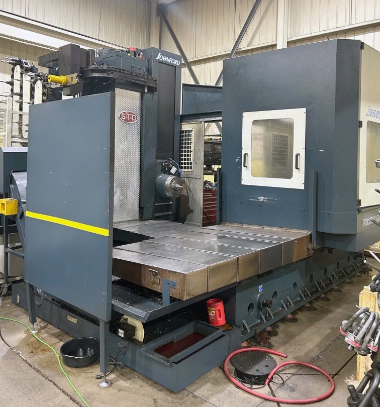 Johnford BMC-110 Horizontal Boring Mill, 2012 - Coolant Thru Spindle, 60 Tool Changer, Full 4th Axis, Fanuc