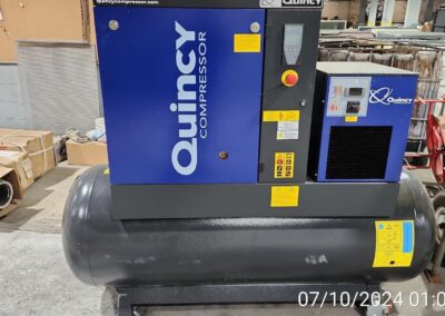 quincy qgs15 horizontal rotary screw air compressor with dryer 2022