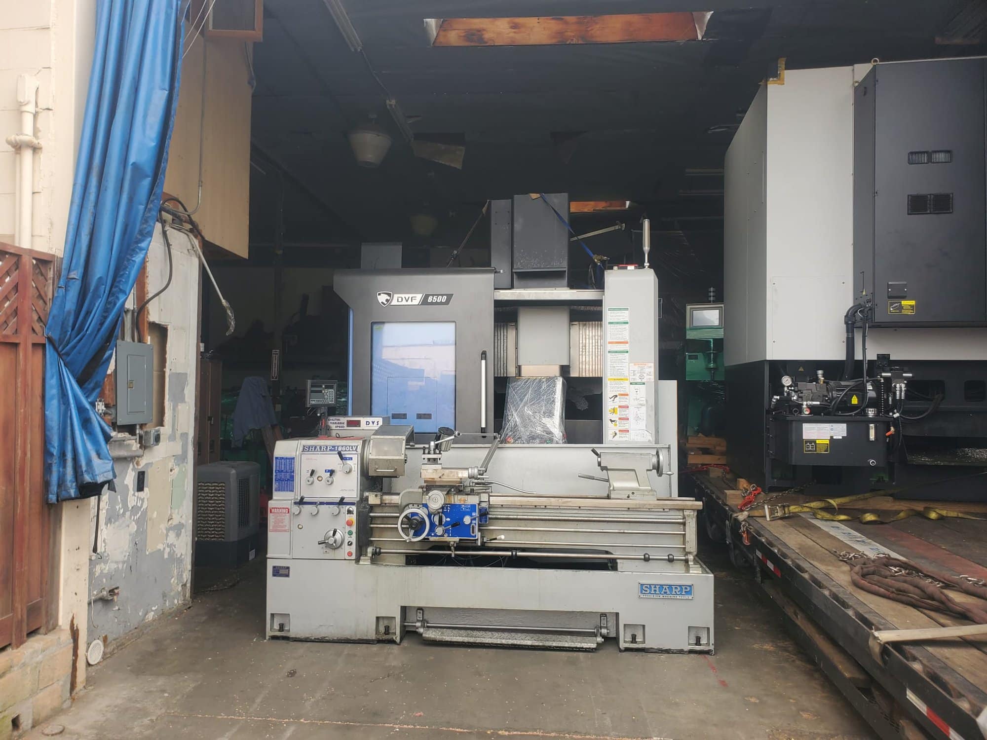 Sharp 1860LV Precision Engine Lathe, 2022 - 3" Bore, Tailstock, Tool Post