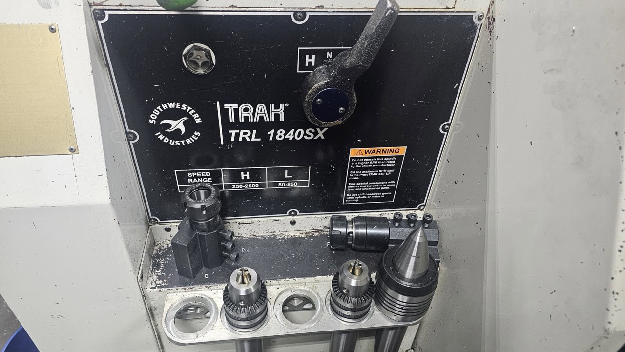 TRAK TRL 1840SX Southwestern Industries CNC Lathe , 2007 - 4 Station Turret - Image 2