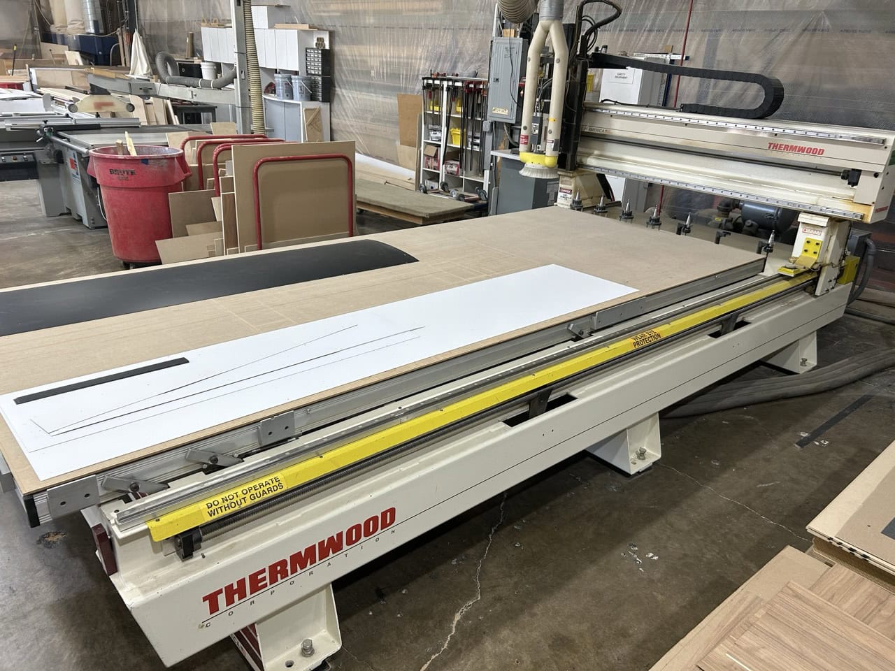 5'x12' Thermwood CS45-512 CNC Router, 2007 - QCore SuperControl, ATC, Under Power, Complete Maintenance Log Available - Image 2
