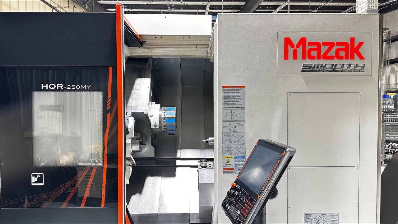 Mazak HQR-250MY Multi-Tasking Lathe, 2016 - Twin Turret, Y-Axis, Live Tooling, All Tooling Included - Image 2