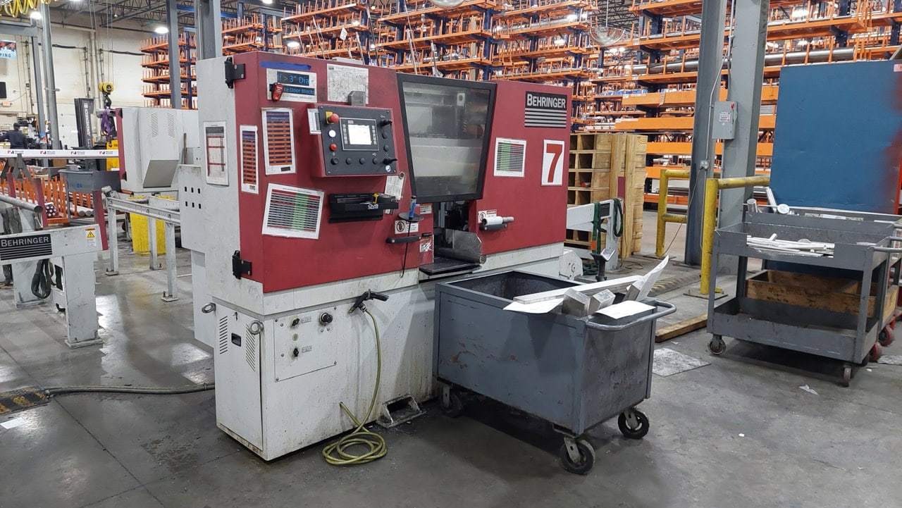 Behringer HBE261A Dynamic Automatic Horizontal Band Saw, 2018 - 14' Inclined Loading Magazine