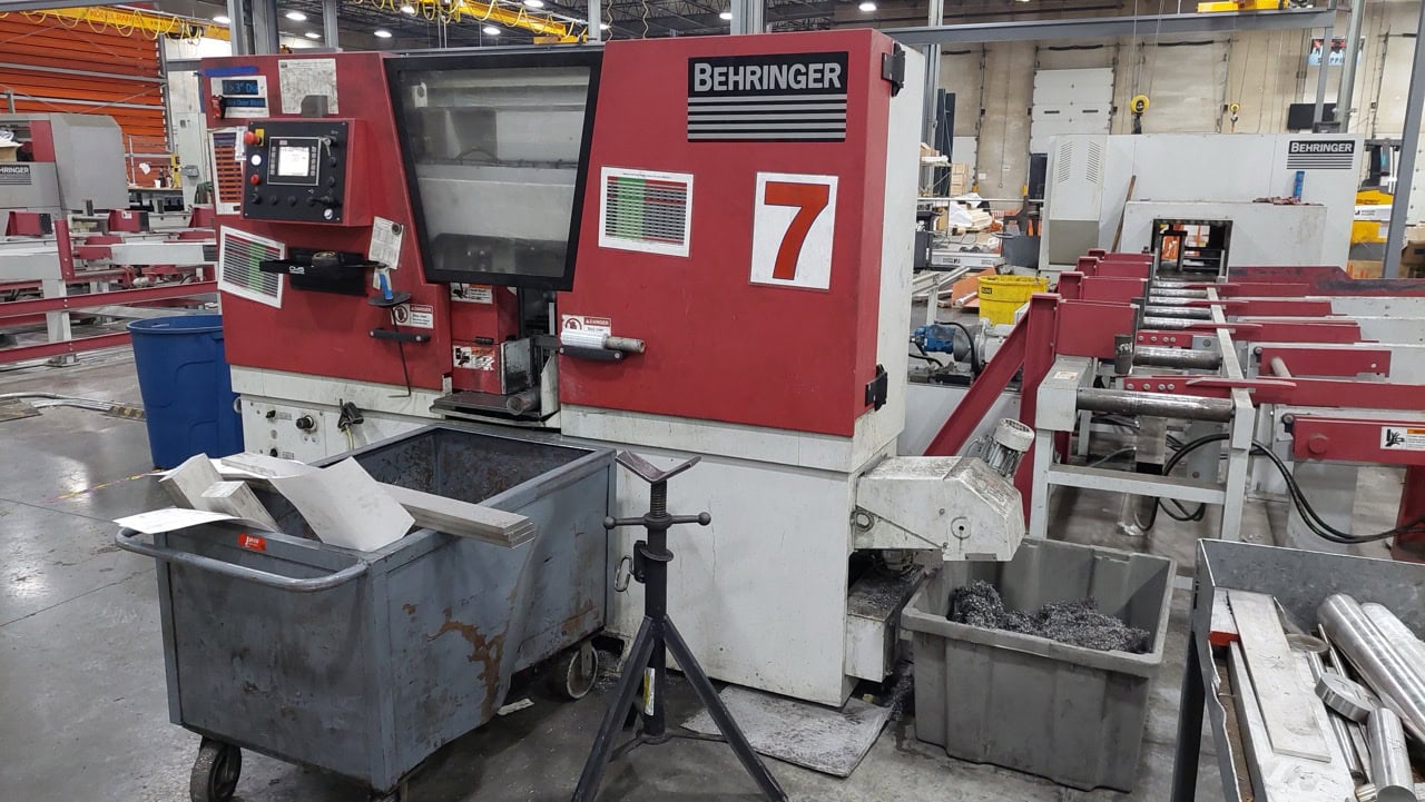 Behringer HBE261A Dynamic Automatic Horizontal Band Saw, 2018 - 14' Inclined Loading Magazine - Image 2