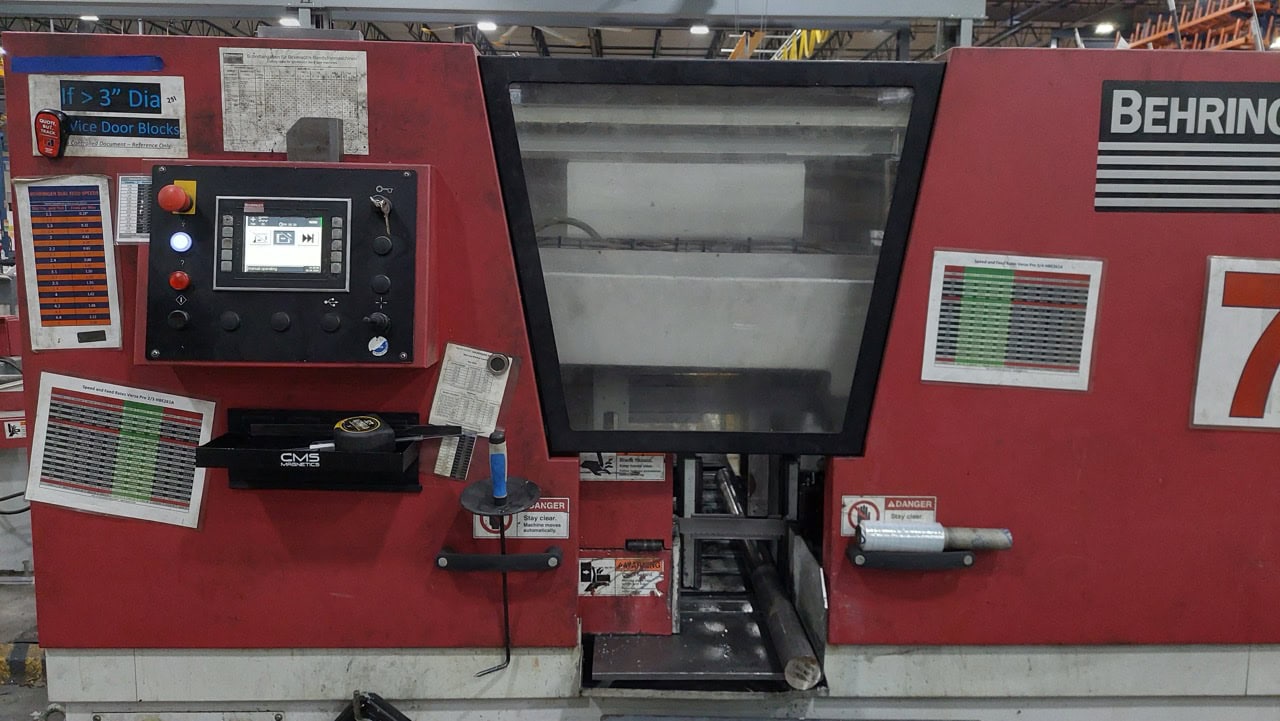 Behringer HBE261A Dynamic Automatic Horizontal Band Saw, 2018 - 14' Inclined Loading Magazine - Image 3