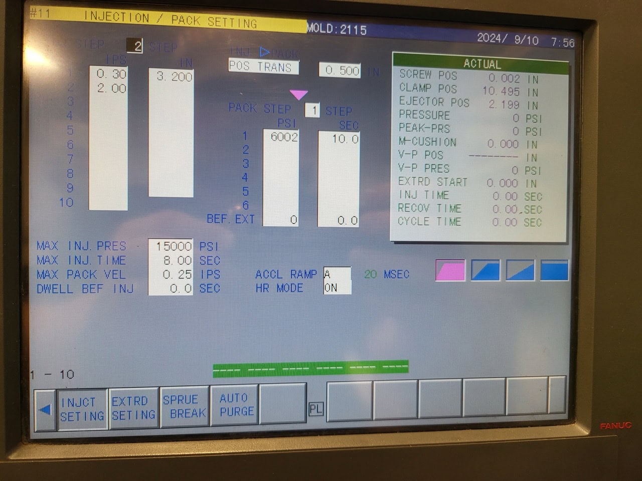 110 Ton, 4.8 Oz Shot Cincinnati Milacron Roboshot 110i Injection Molding Machine, 2000 - Image 10