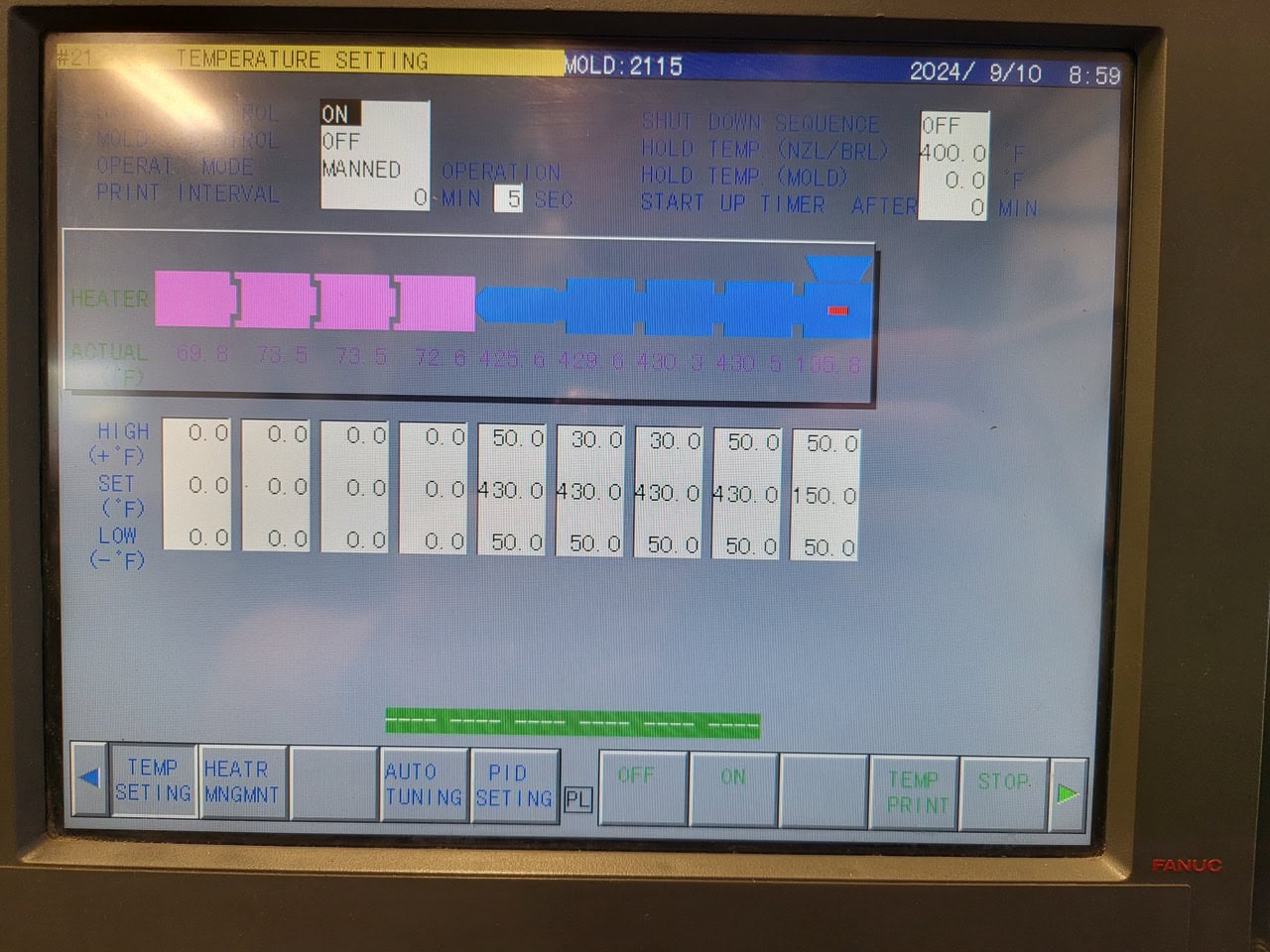 110 Ton, 4.8 Oz Shot Cincinnati Milacron Roboshot 110i Injection Molding Machine, 2000 - Image 11