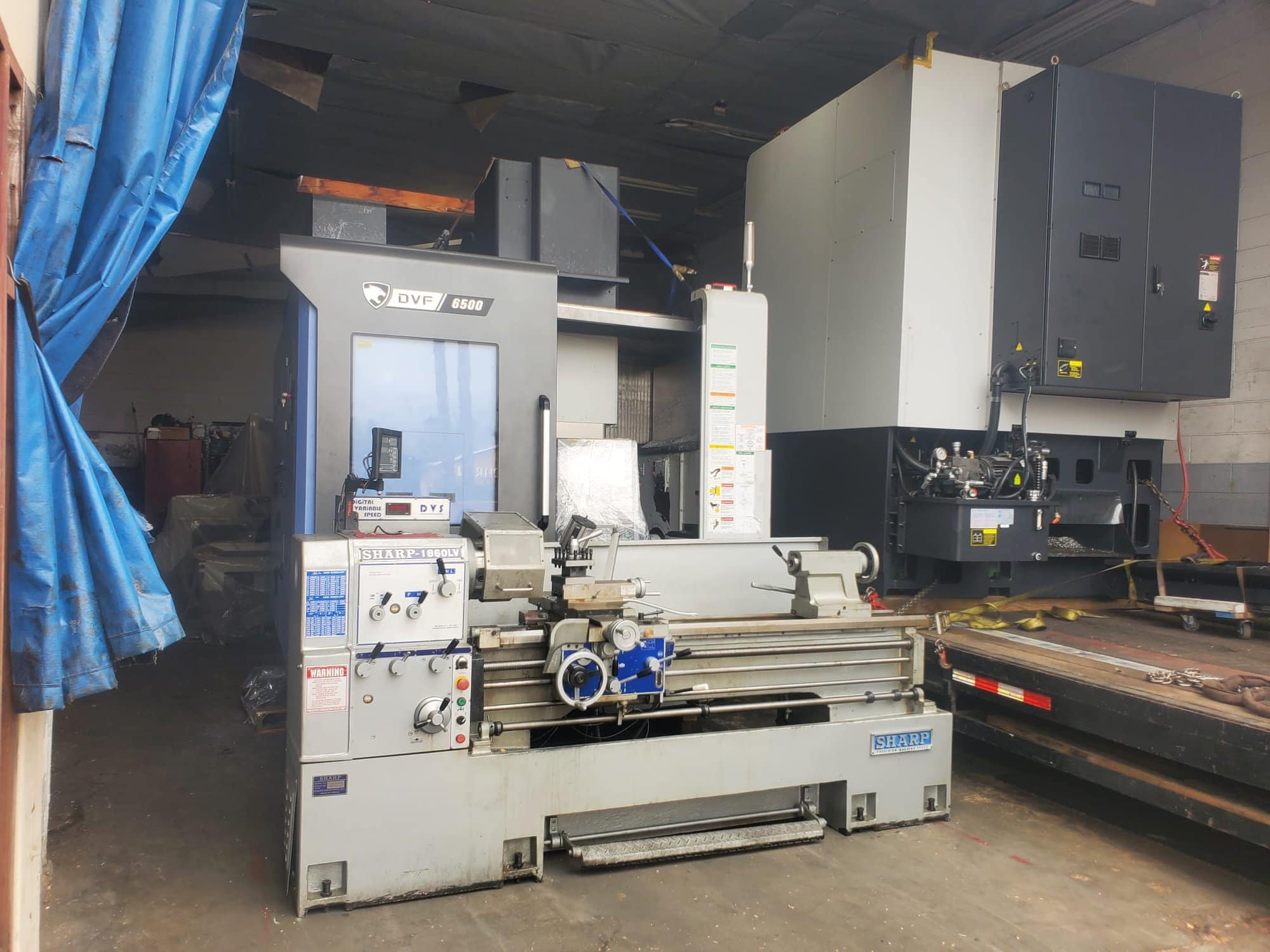 Sharp 1860LV Precision Engine Lathe, 2022 - 3" Bore, Tailstock, Tool Post - Image 3