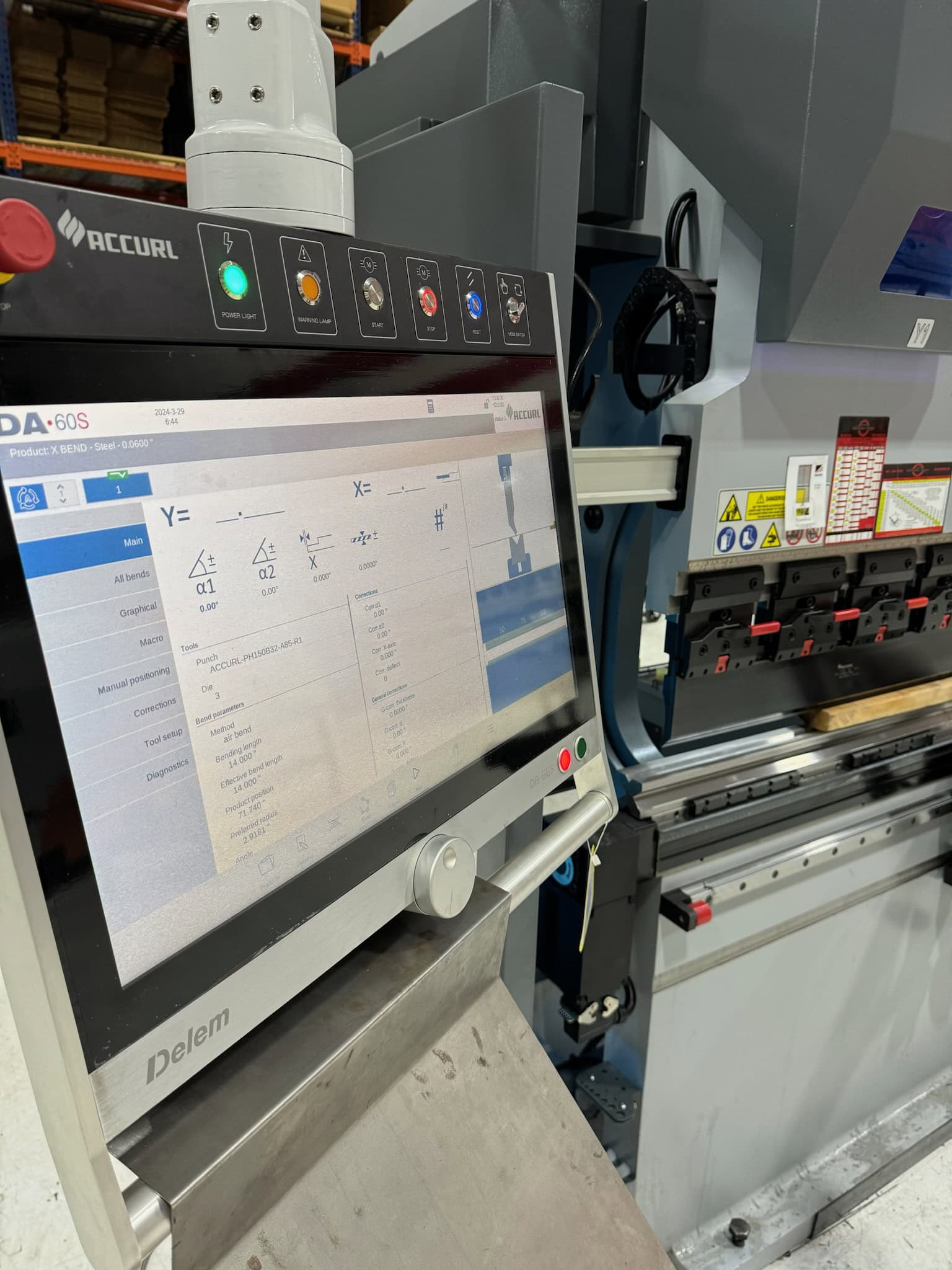 150 Ton x 10' Accurl Genius Pro CNC Press Brake, 2025 - 4 axis back gauge - Image 3