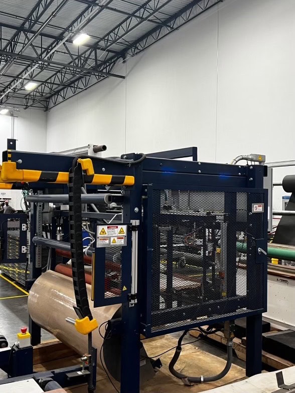 55” Ttarp HL60JM3L5TP1HW Laminator Machine with Powered Infeed and Outfeed, 2018 - Powered Cutoff, Hot Wire Cut - Image 4