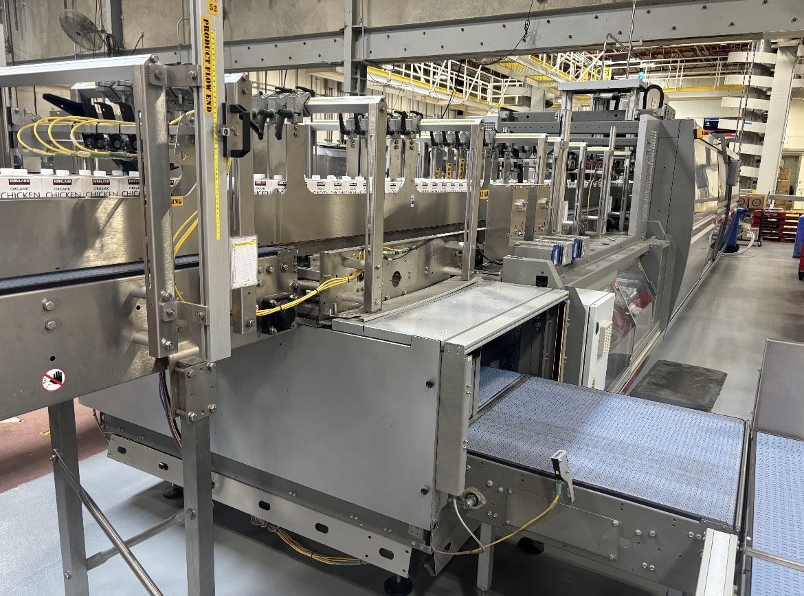SMI WP 600 Ergon Wrap-Around Case Packer for Corrugated Cardboard Boxes with SMI DV 500 S Ergon Multilane Product Divider, 2020 - Image 6