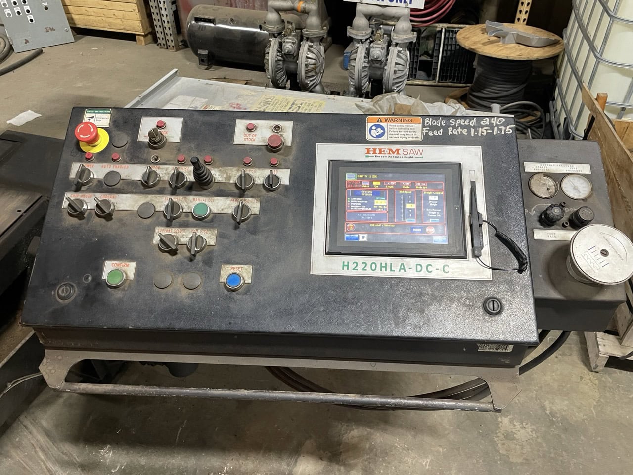 21" H x 26" W HEM H220HLA-DC-C Double Column Band Saw, 2016 - Image 6
