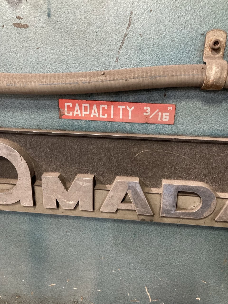 3/16" x 10' Amada M-3045 Mechanical Power Squaring Shear, 1984 - Backgauge - Image 6