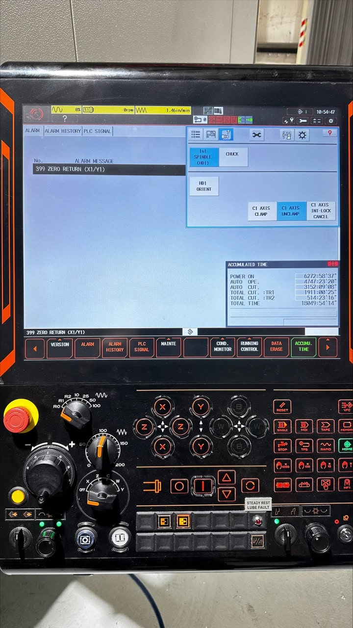 Mazak HQR-250MY Multi-Tasking Lathe, 2016 - Twin Turret, Y-Axis, Live Tooling, All Tooling Included - Image 7