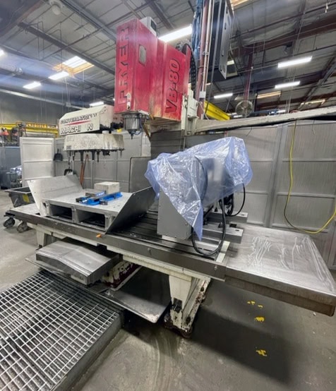 Fryer VB-80 CNC Bed Mill Style VMC, 2006 - 80" x 35" Travel, Auto Tool Changer, 25 HP