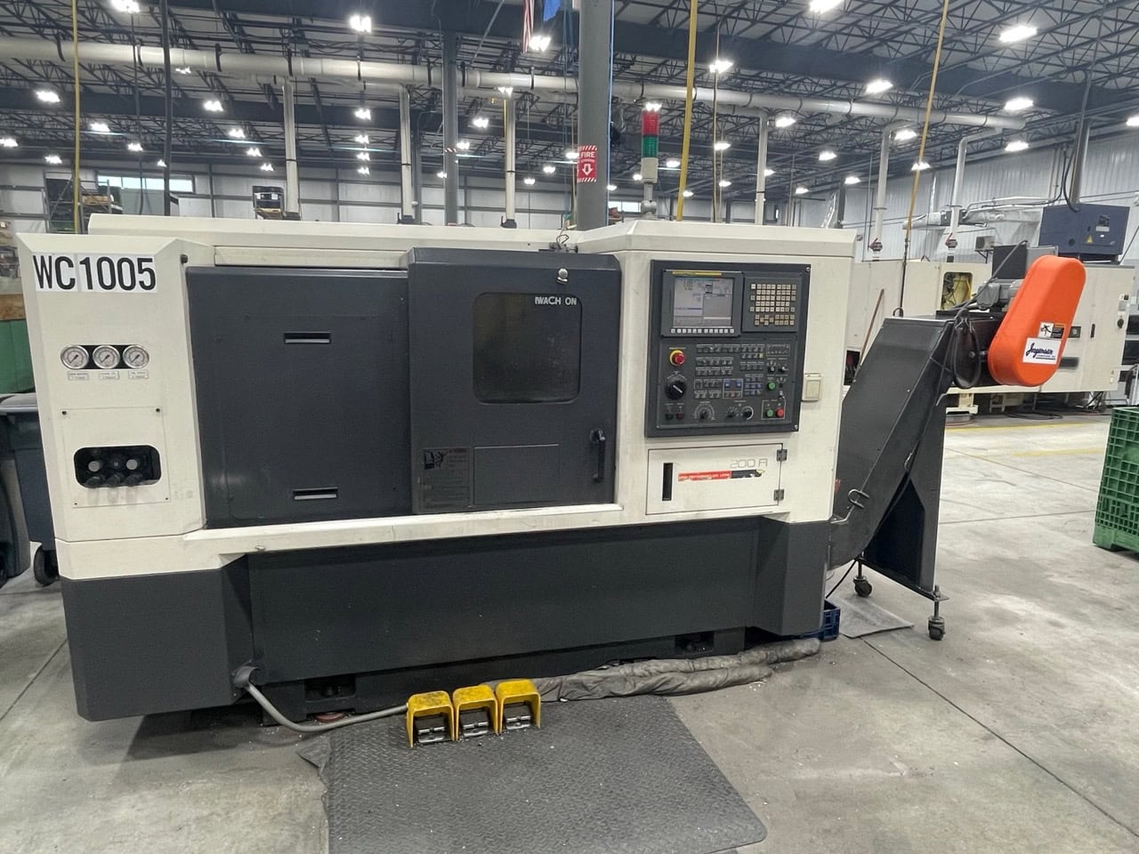 Hwacheon Hi-Tech 200A CNC Lathe, 2008 - Tailstock, C Axis, Live Milling - Image 2